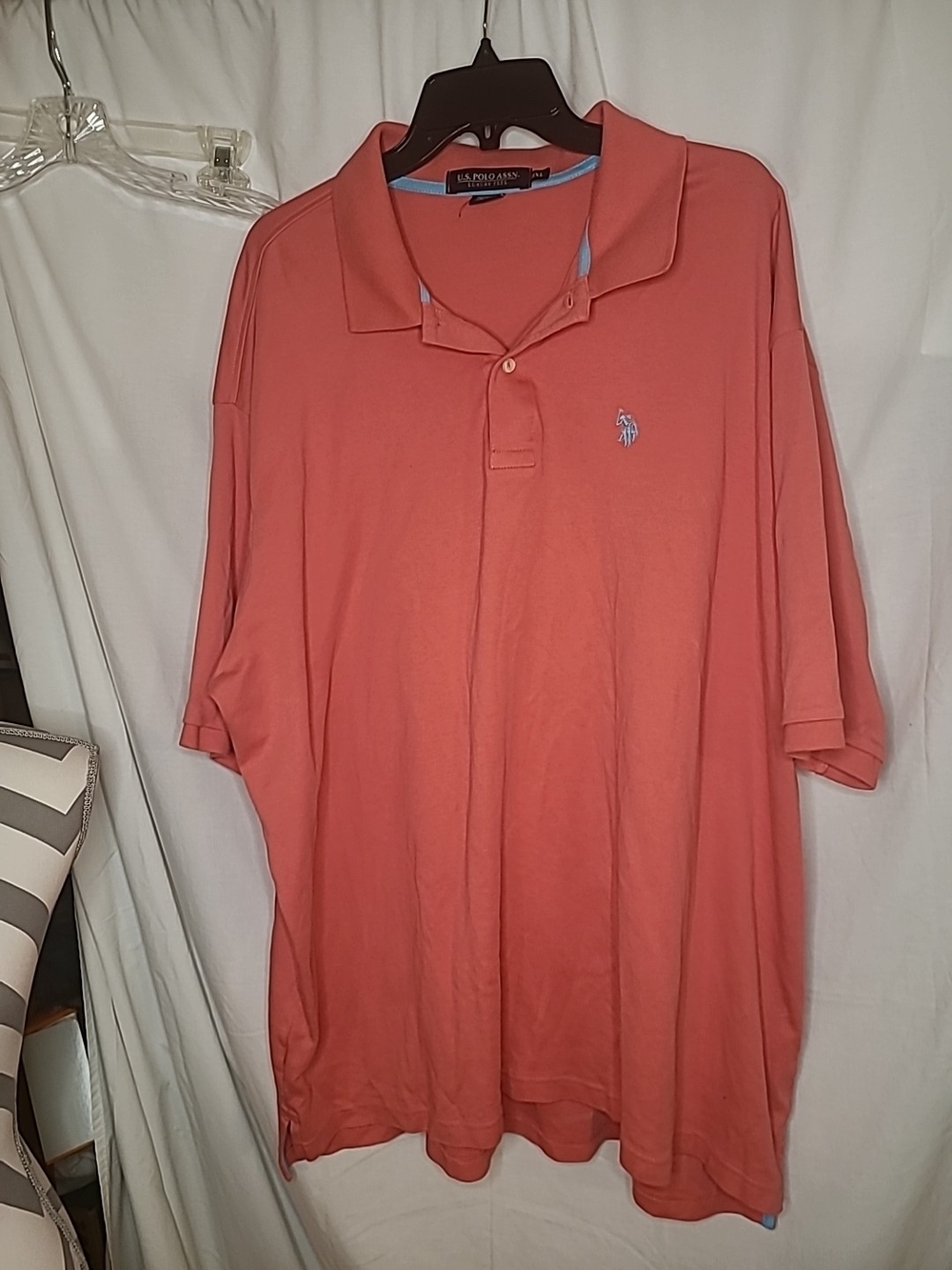 U.S. Polo Assn.  Men's Short-Sleeve Polo Salmon Color 3xl